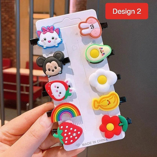 Cartoon 10 in 1 Clip Card