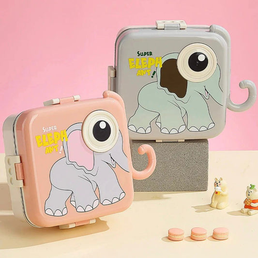 Elephant Bento Lunch Box - Pink