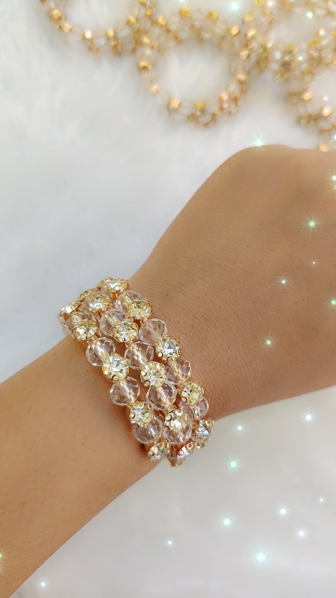 Multilayered Stone Bracelet