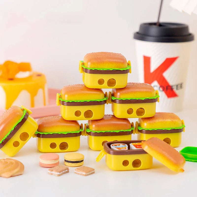 Burger Eraser and Sharpener