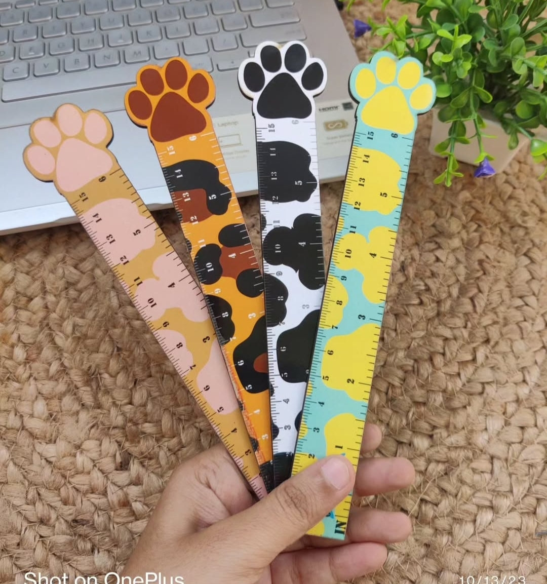 Paw Wooden Ruler
