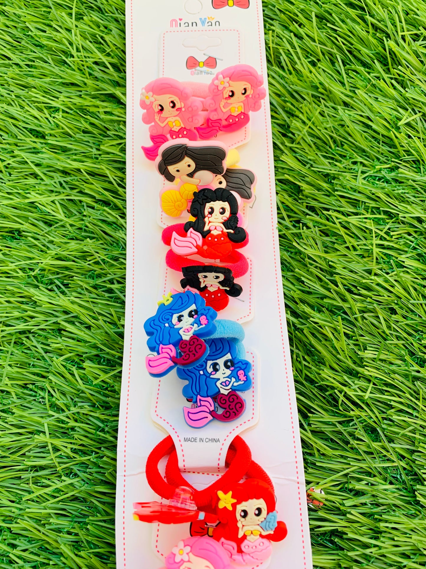 Cartoon Hair Ties Pair ( Pack of 2 Pairs)