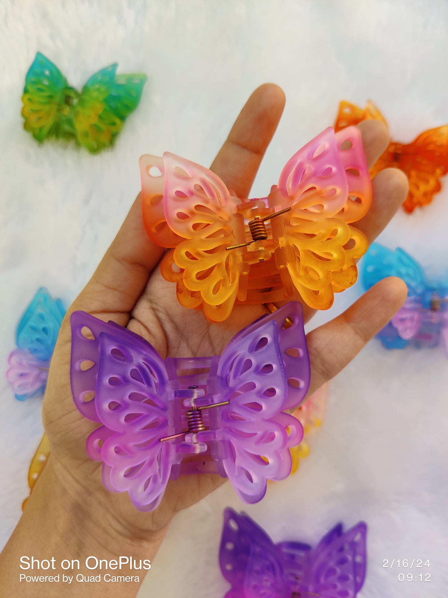 Multilayer Butterfly Hairclaws