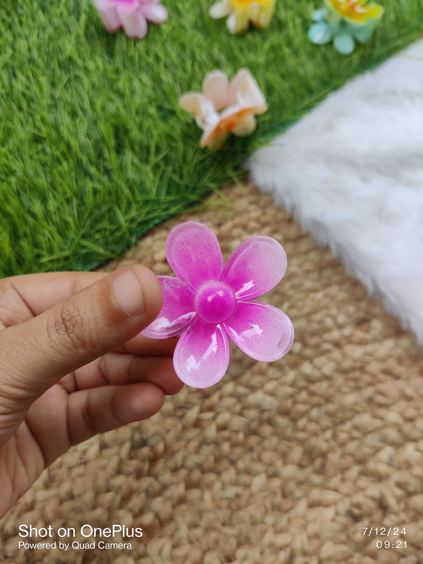 Mini Floral Hair Claws
