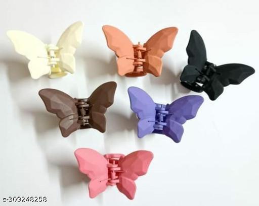 Matte Butterfly Mini Hair claws