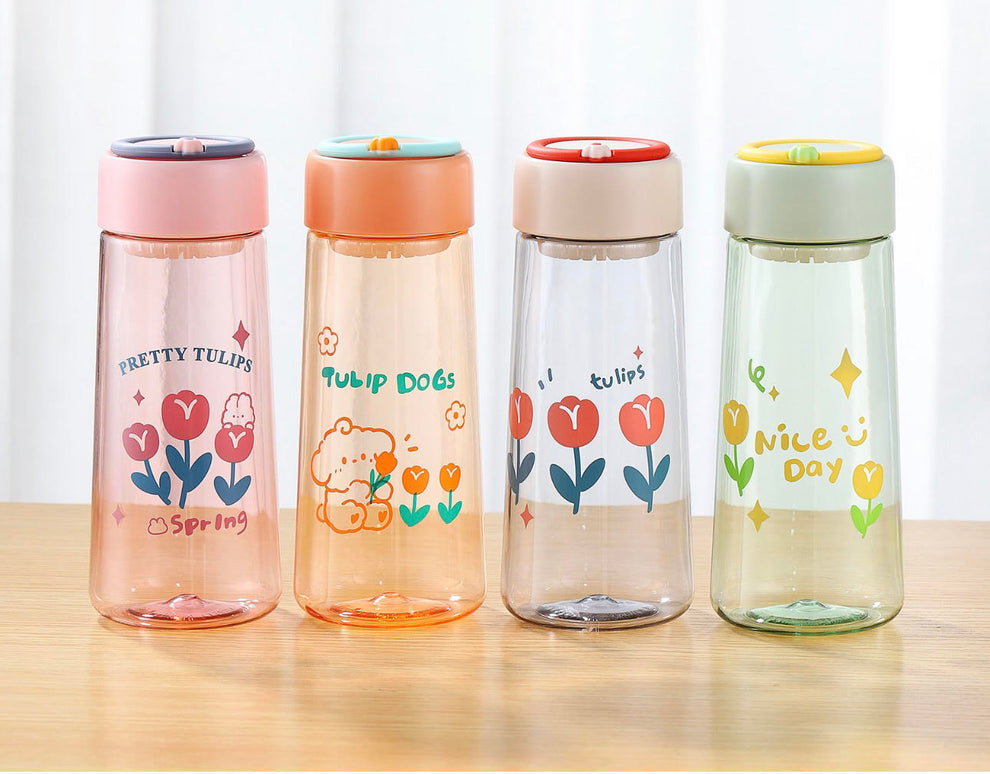 Pretty Tulips Water Bottle