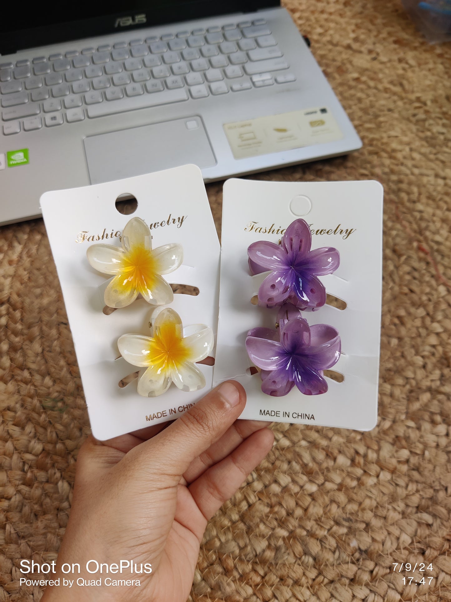 Flower Hair Claws
