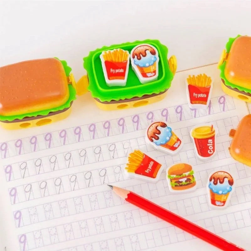 Burger Eraser and Sharpener