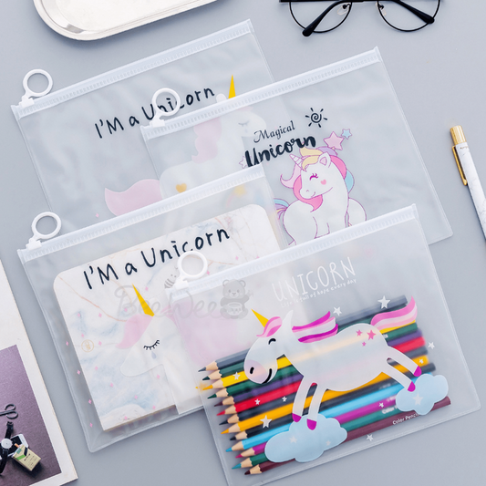 Unicorn A5 Zipper Pouch