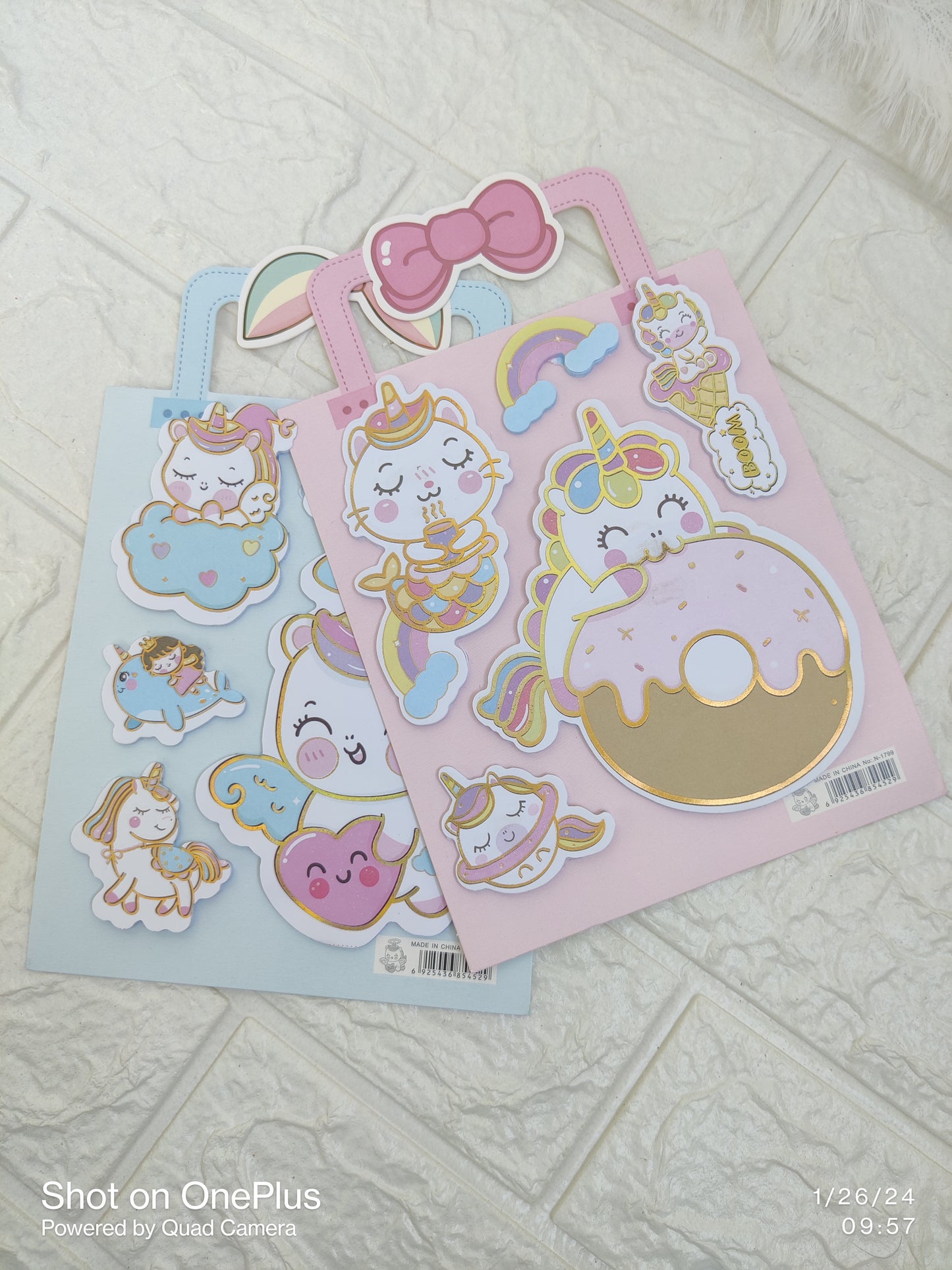 Unicorn Bag Sticky Notes