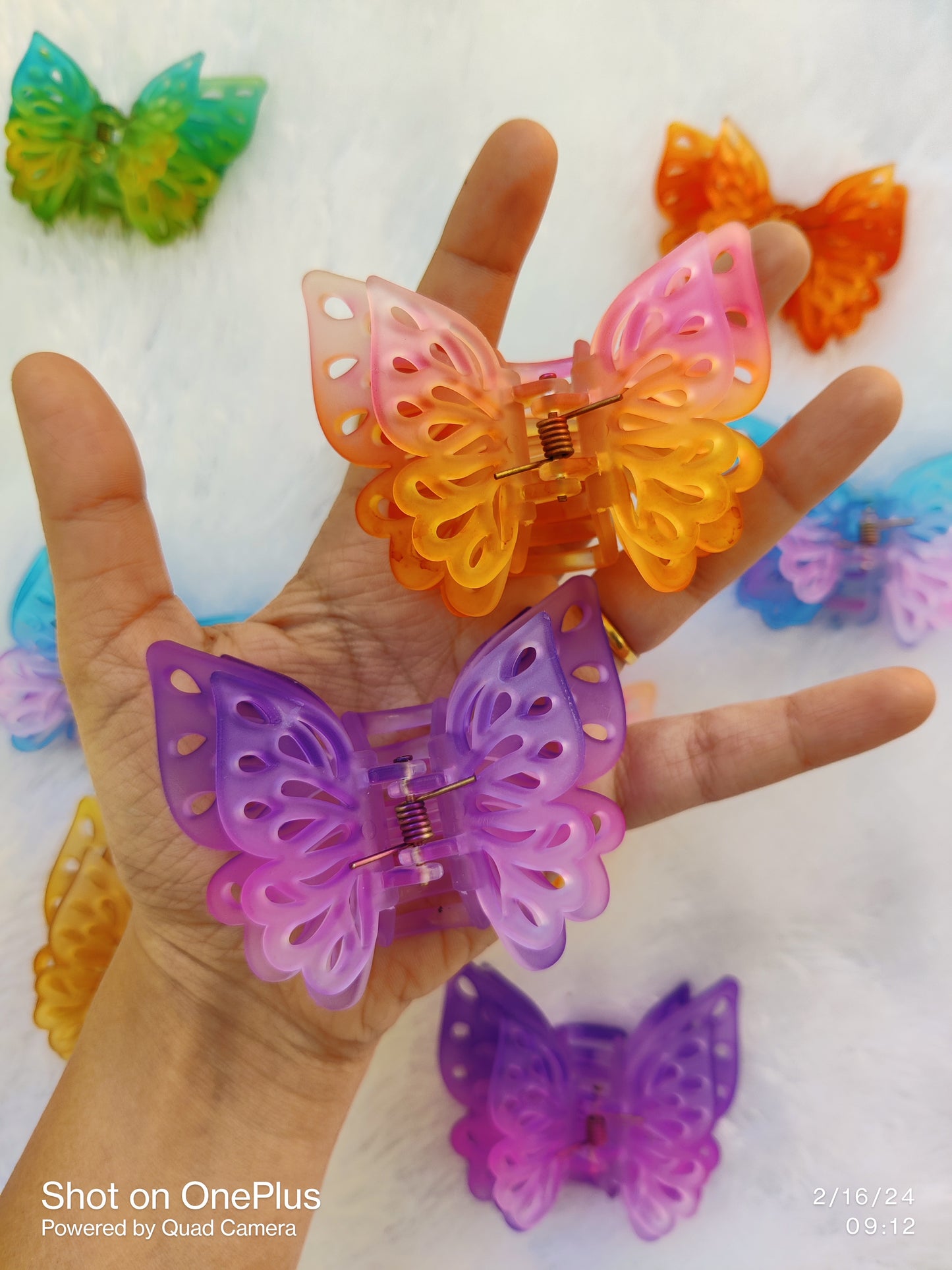 Multilayer Butterfly Hairclaws