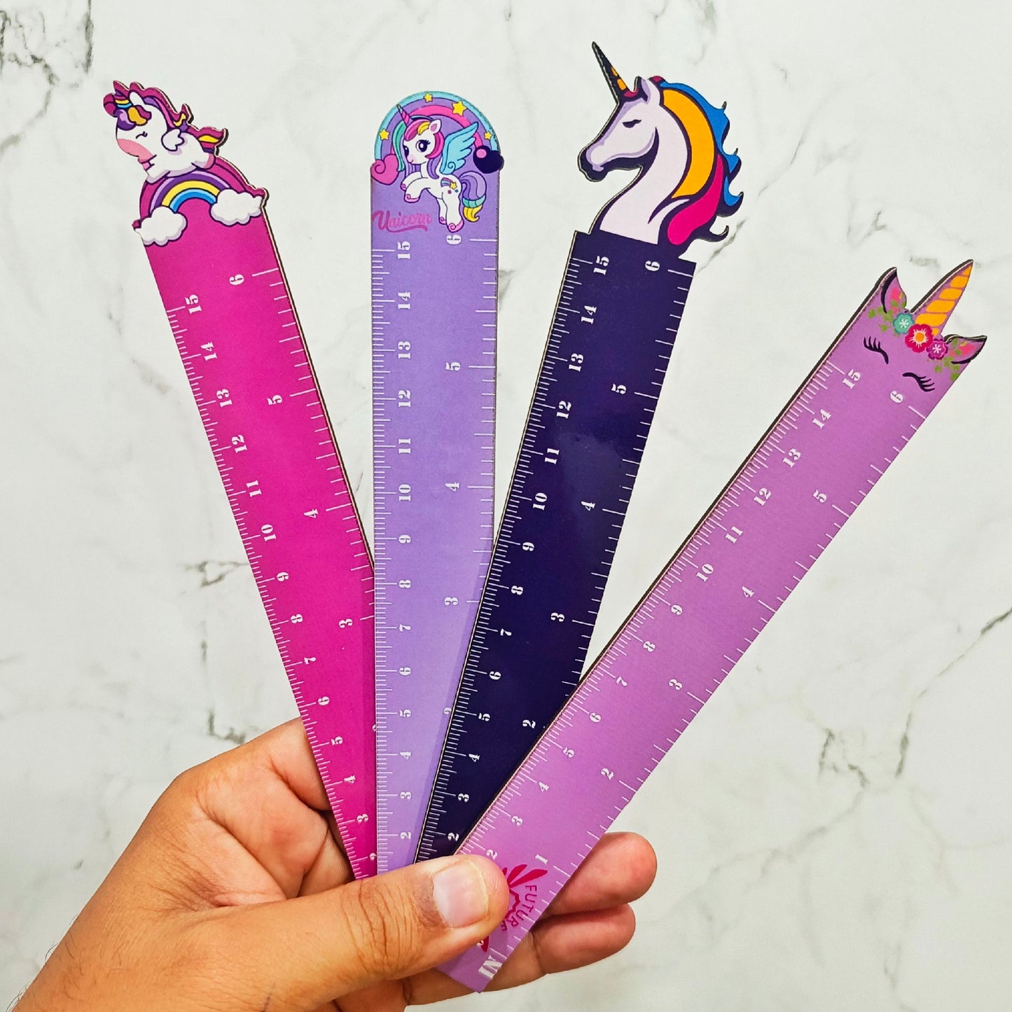 Unicorn Wooden Rulers 15 cms