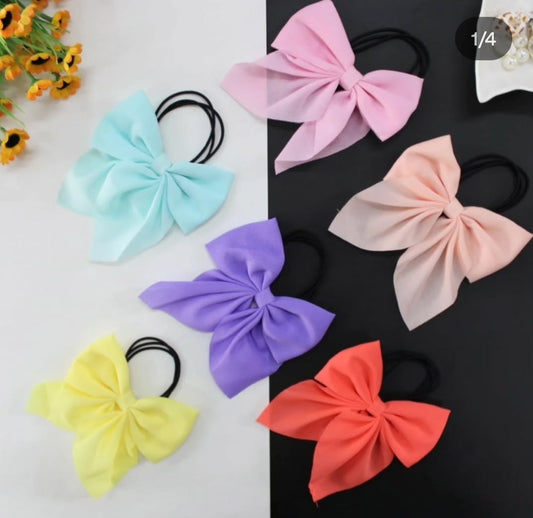 Plain Hair Bow Ties