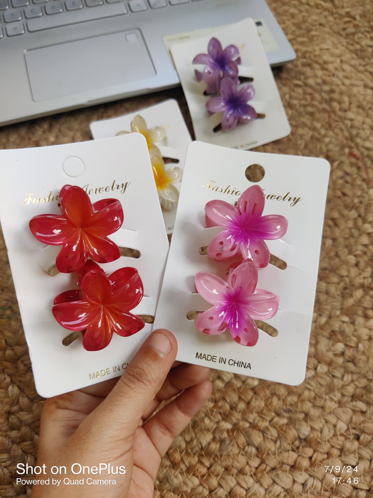 Flower Hair Claws