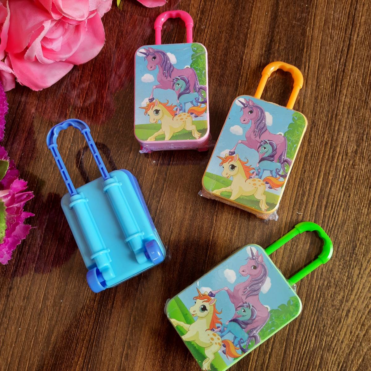 Unicorn Trolley Sharpener and Eraser