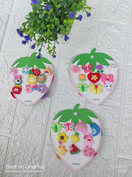 Cartoon Hair ties Card