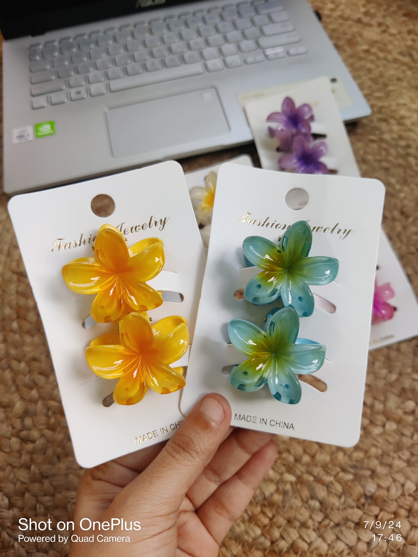 Flower Hair Claws