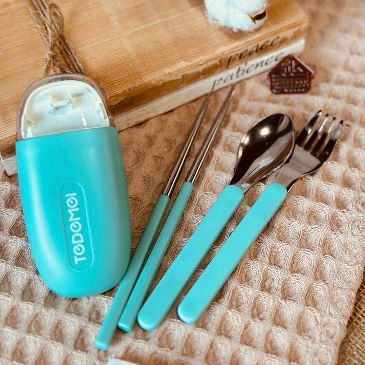 TEDEMEI Travel Friendly Cutlery Set